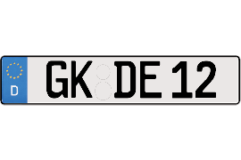 Foto: Fahrradträger-Kennzeichen