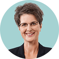 Profilbild von Andrea Hansen die Leitung vom Vertrieb bei Kroschke.